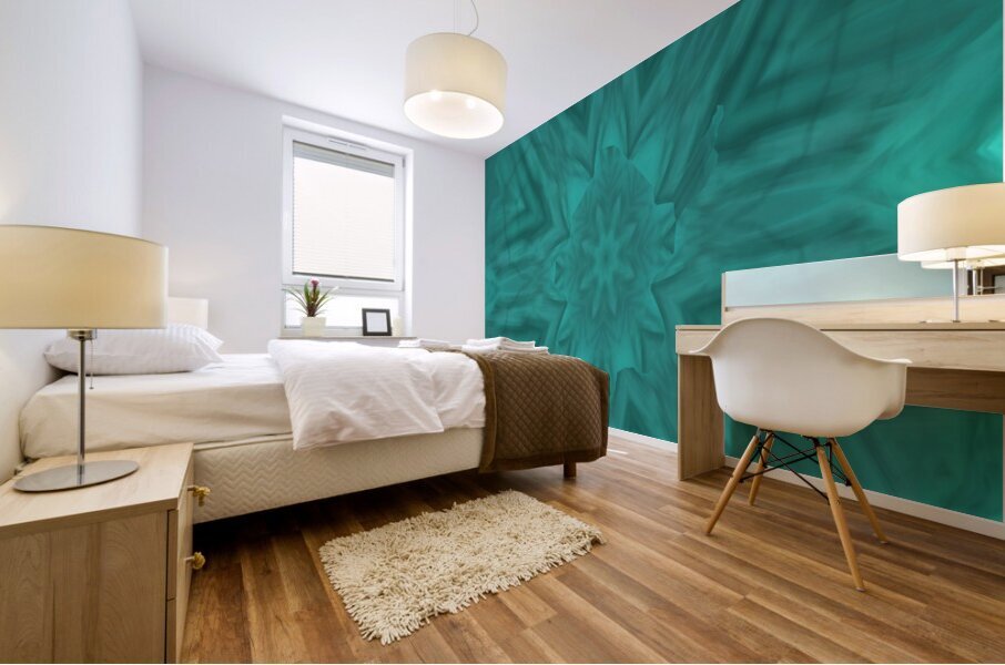 Jade Mandala Mural print