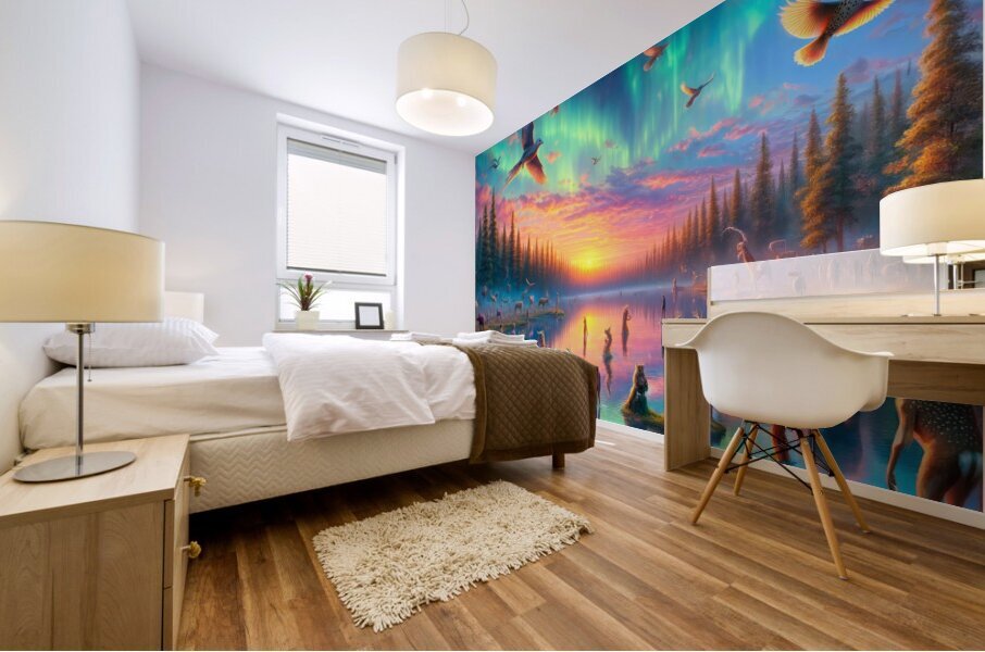 Enchanted River Mural print