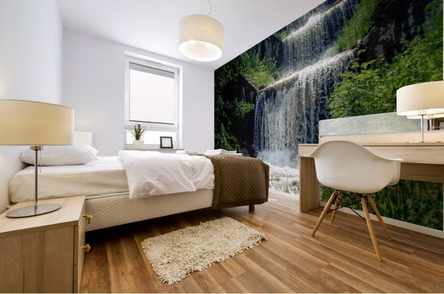 The Dolomite Waterfall Cascade Mural print