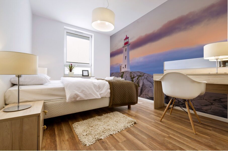 Lighthouse Sunrise Mural print