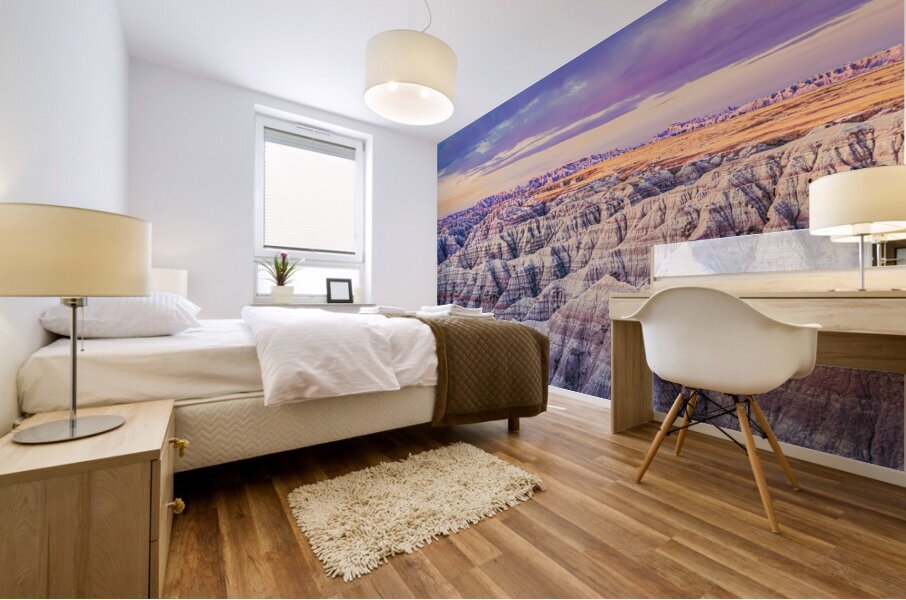 Badlands Morning Mural print