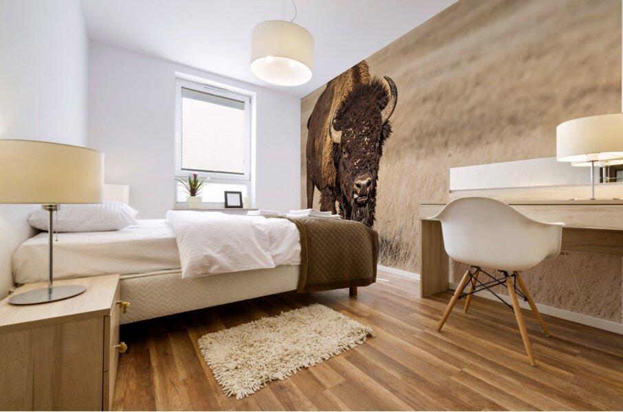 Badland Bufallo Mural print