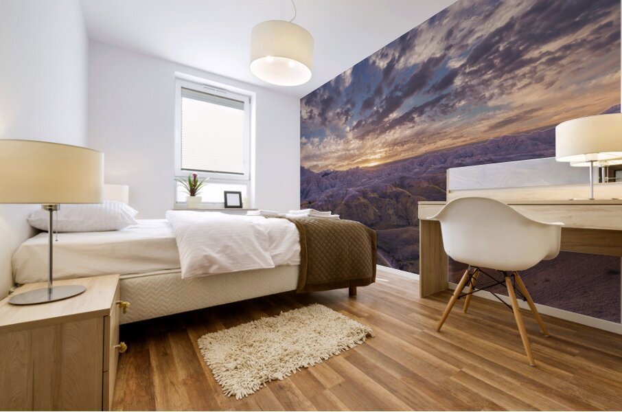 Badlands Sunset Mural print