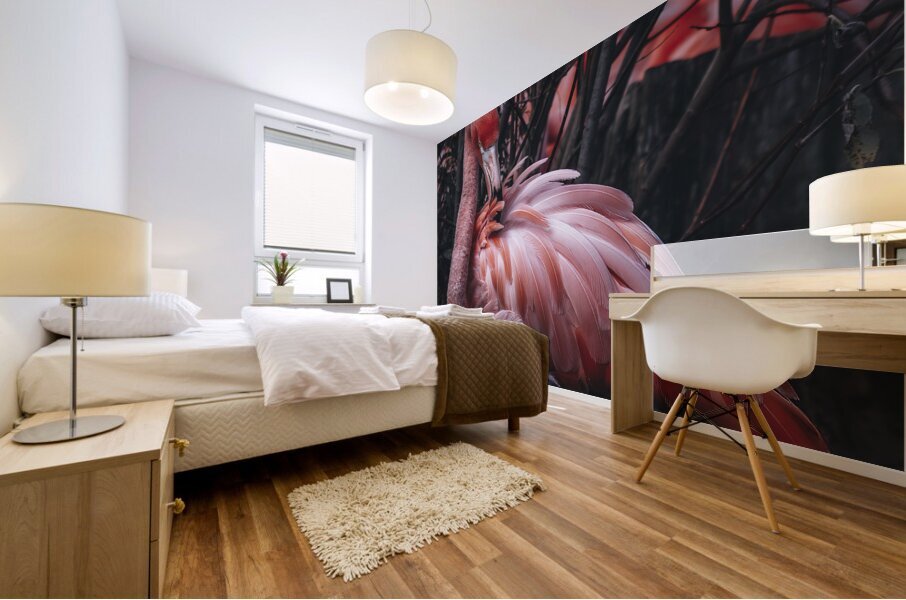 Flamingo Mural print