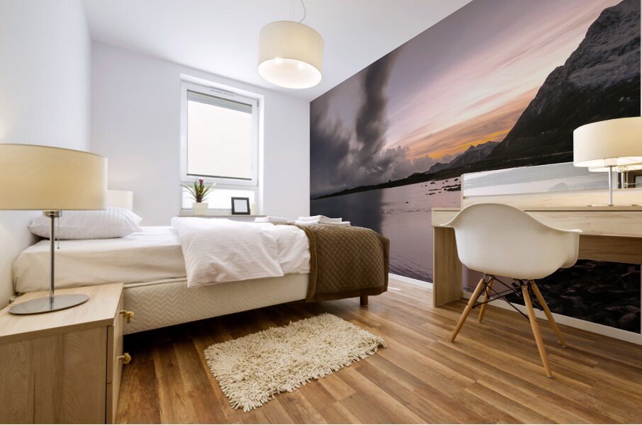 Sunsets in the Arctic Mural print