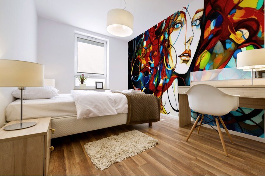 Line Art Lines Mural print