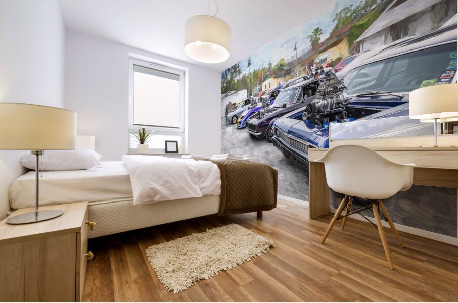 Blowers in the Wind X 3 Mural print