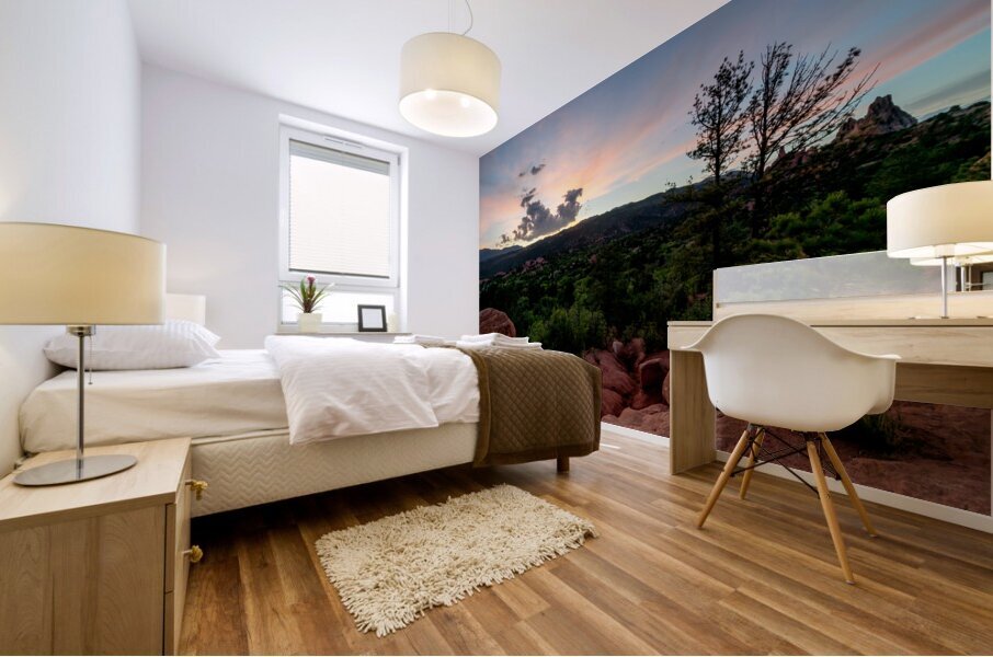 Magic Hour Colorado Sunset Mural print