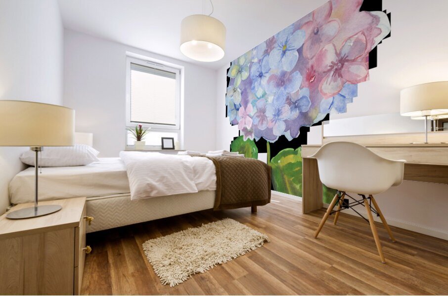 Hydrangea 1 Mural print