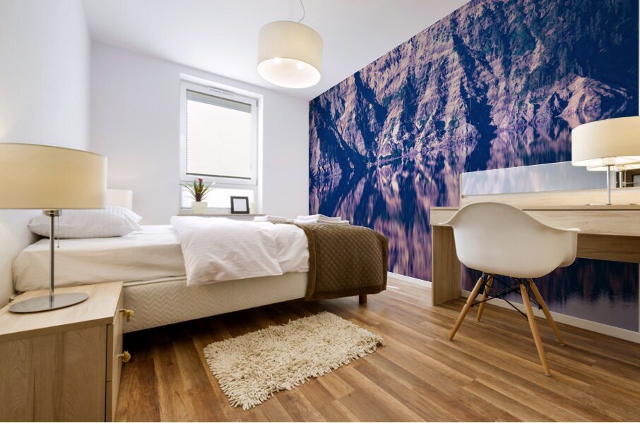 Crater Lake Rorshach Mural print