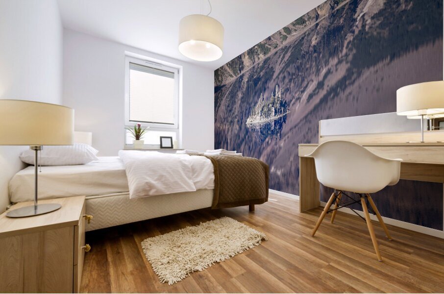 Crater Lake Island Mural print