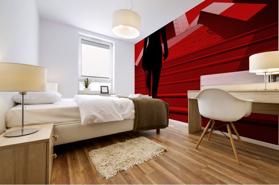 On My Way  Mural print