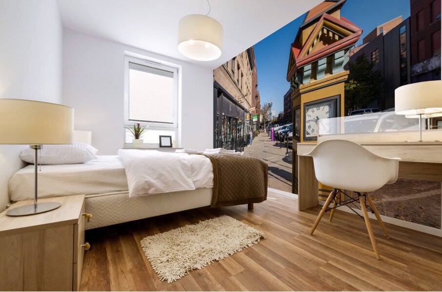Omaha Old Market Clock Mural print