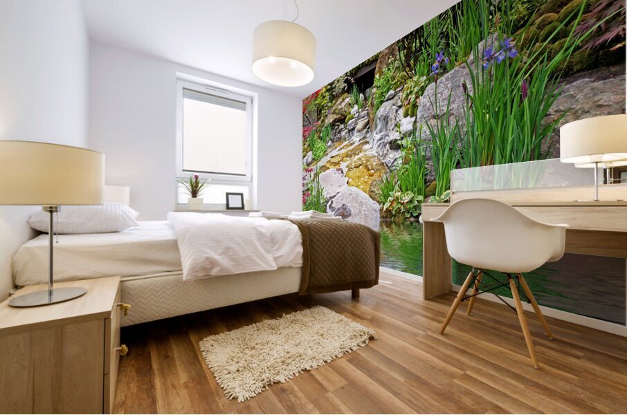 Japanese Garden Reflections Mural print