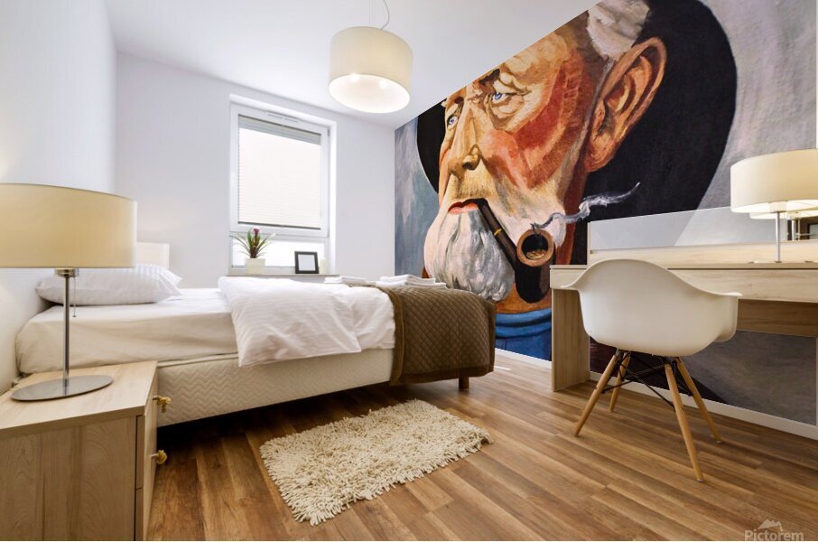 The Fisherman: A Timeless Portrait of Maritime Resilience Mural print