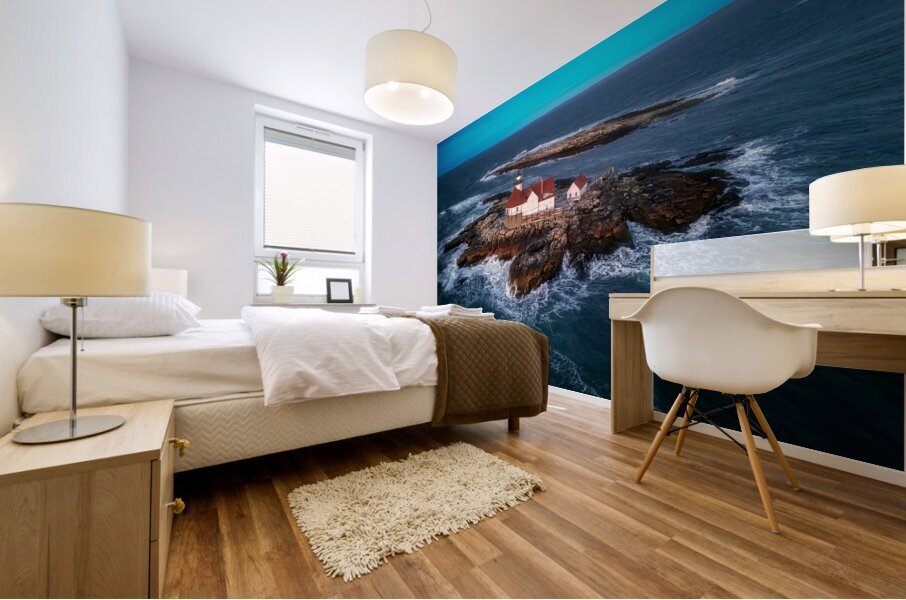 Blue Hour at Cuckolds Light Mural print