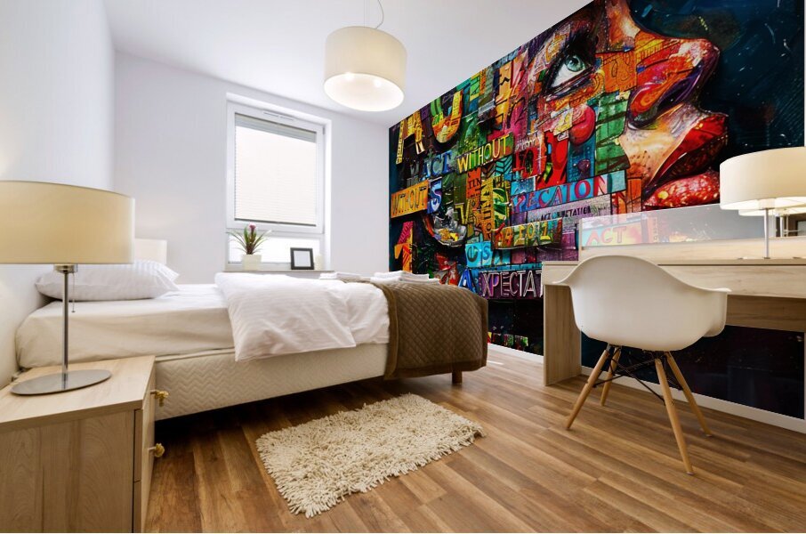 Quotes That Hit Hard Mural print