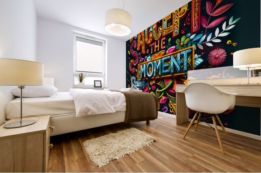 Accept The Moment 3 Mural print