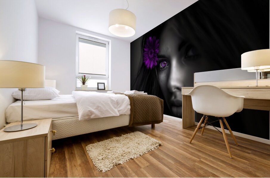 Gerbera Gaze Mural print