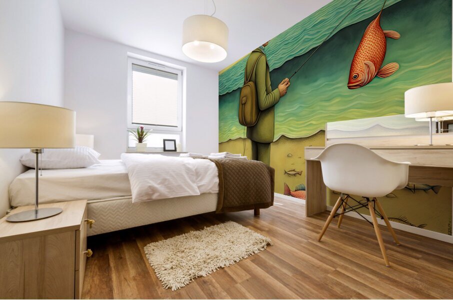 FISH FRY TIME Mural print