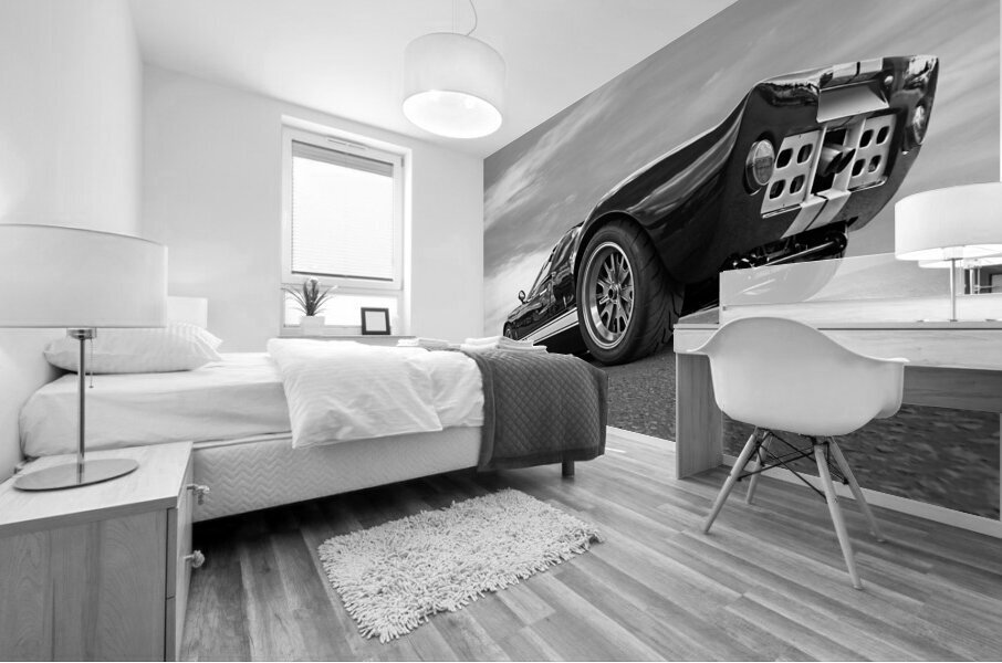 Ford GT 40 in Black and White Mural print