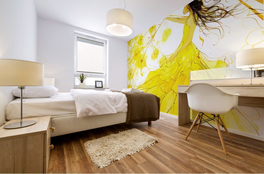 Flower Light Mural print