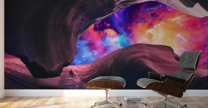 Grand Canyon with Colorful Space - Panoramic UHD Wall Murals