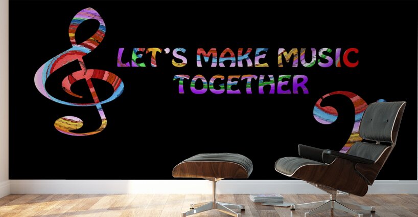 Lets Make Music Together Wall Murals