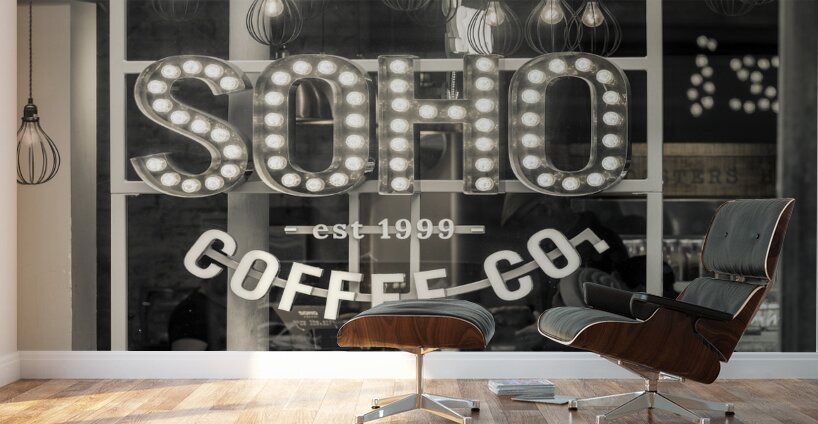 SOHO Coffee store Wall Murals