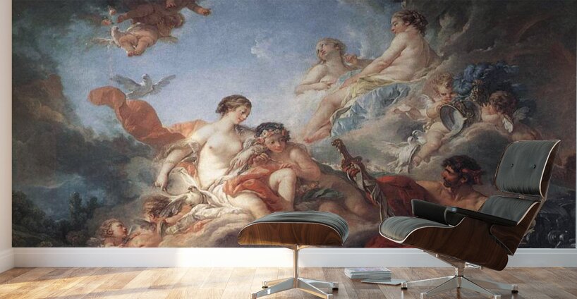 Francois Boucher 1703 1770 Vulcan Presenting Venus with Arms for Aeneas Wall Murals