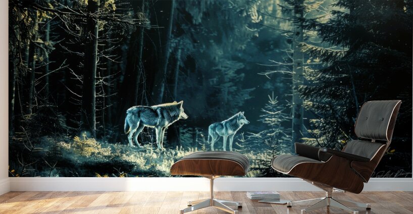 Track Of The Wolf  Wall Murals