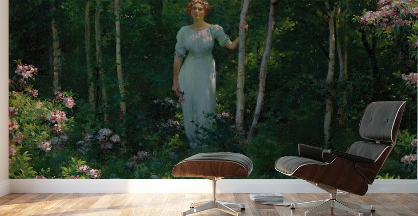 Charles Courtney Curran 1861 1942 The Edge Of The Woods  1912  Wall Murals