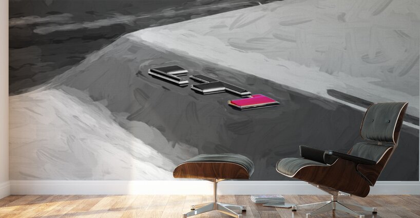 2019 Black Chevrolet Camaro LT1 SS X 3 Wall Murals