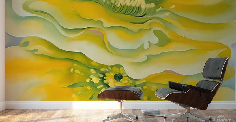 Georgia OKeeffe - Yellow cactus Wall Murals