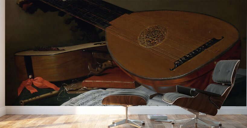 Still Life With A Lute And A Guitar Wall Murals