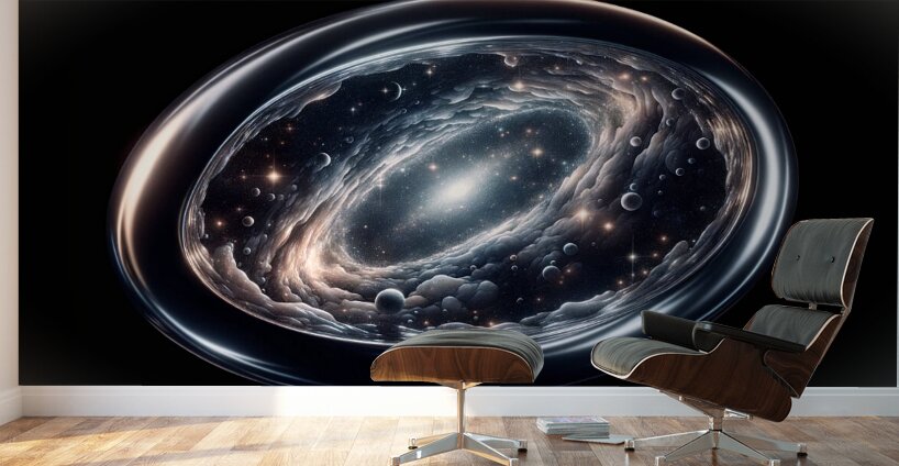 Space Ovalized Wall Murals