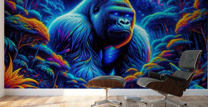 Jungle In Space Wall Murals