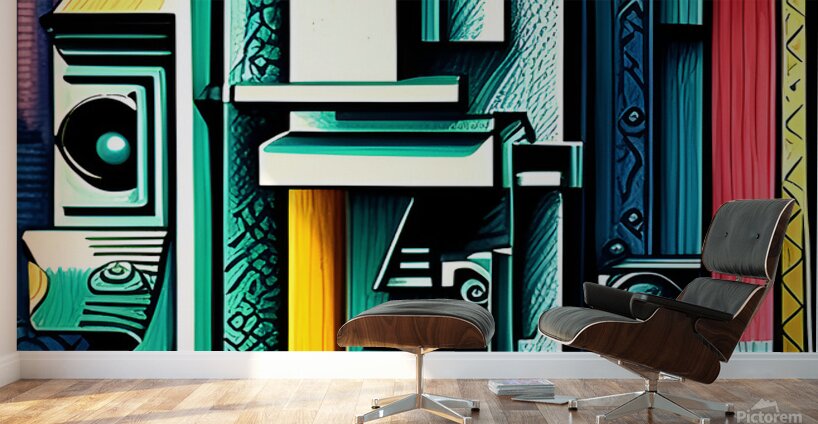 cubism abstract Wall Murals