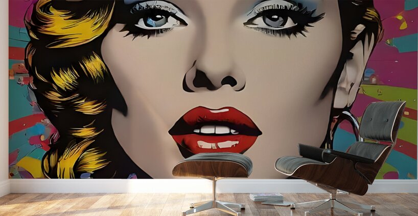 Retro Revival: Vibrant Pop Art Canvases. New Twist Art Wall Murals