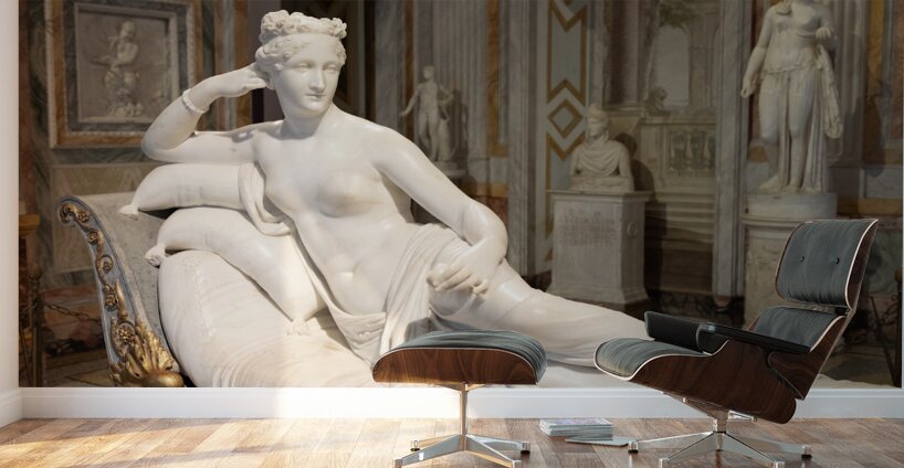 Rome Italy - Paolina Borghese Bonaparte as Venus Victrix by sc Wall Murals