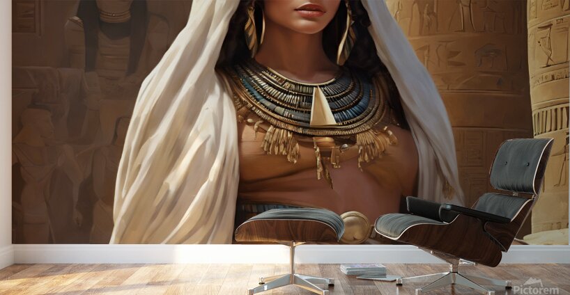 0 A beautiful woman during the reign of the Phara Wall Murals