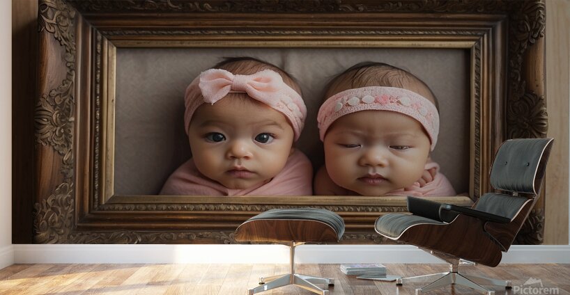 Very cute twins Wall Murals