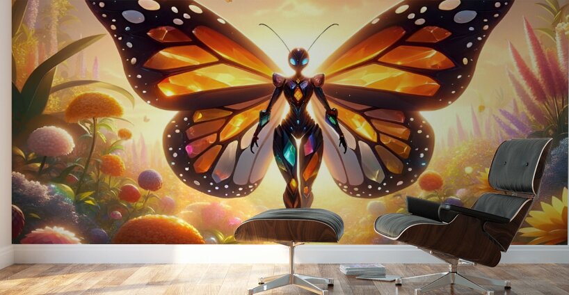  Butterfly connection  Wall Murals