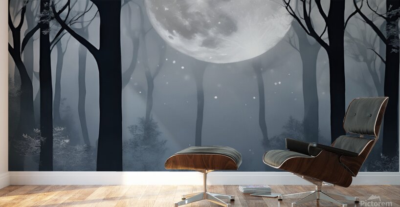 Moonlit Enchantment Wall Murals