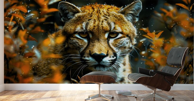 Wild Cat Jungle Wall Murals