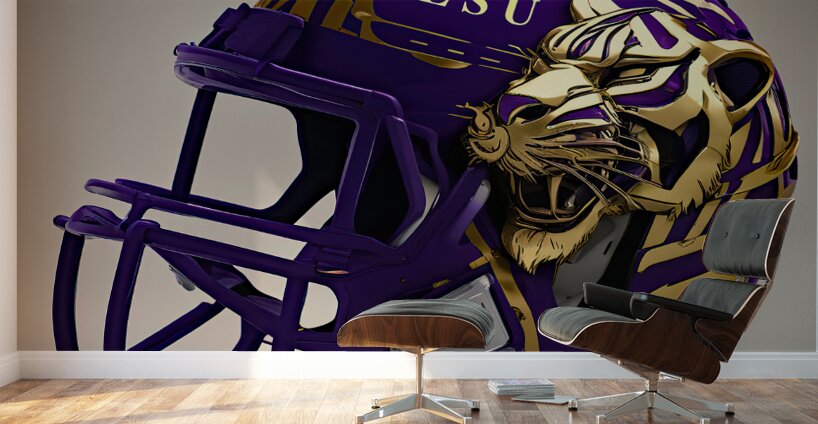 PURPLE AND GOLD Wall Murals