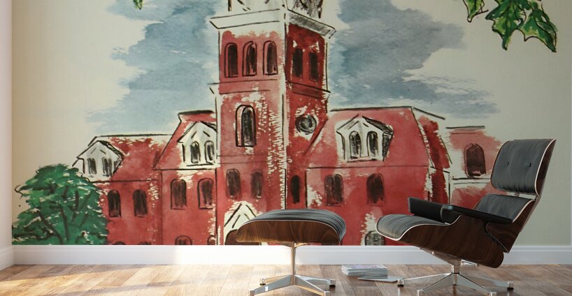 Kemp Littlepage 1960s West Virginia University Campus Art Wall Murals