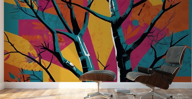  Vibrant Tree Wall Murals