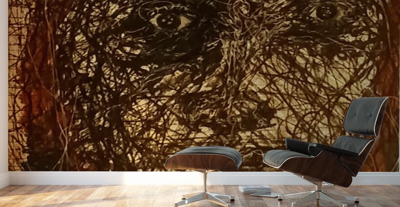 20240320 070822 She sees through web Wall Murals