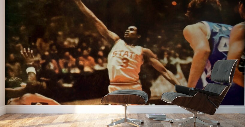 1977 NC State Basketball Throwback Art Wall Murals